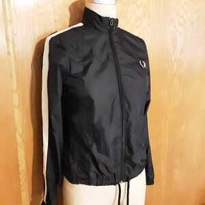 Black Fred Perry Lightweight Windbreaker XS